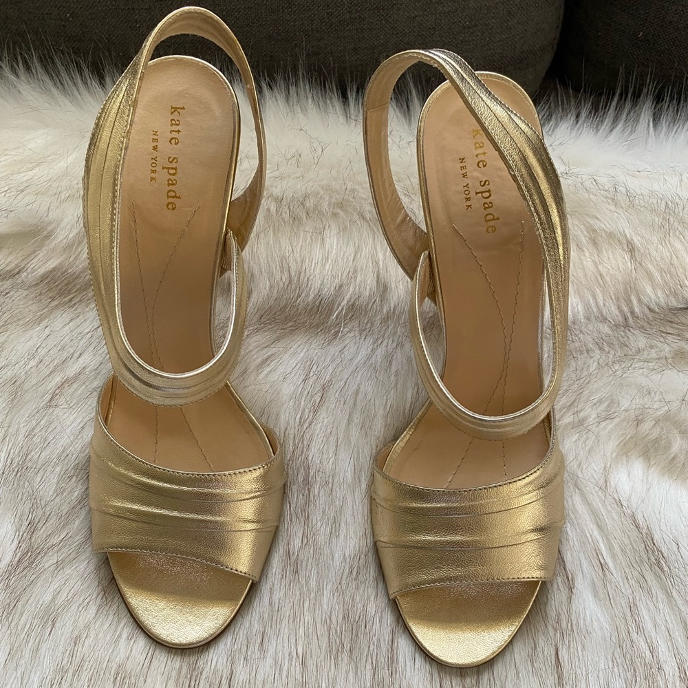 Kate Spade Metallic Gold Heel
